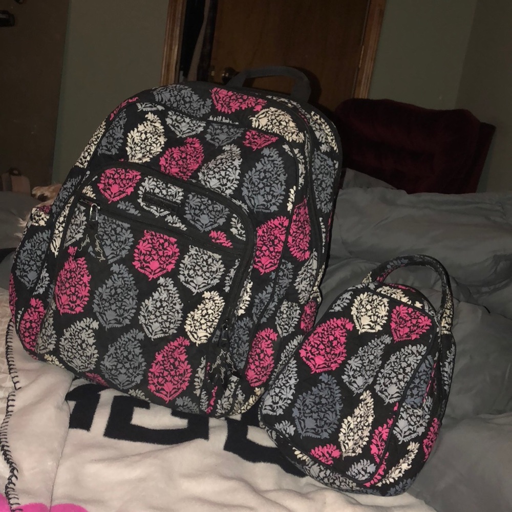 vera bradley backpack and lunch box set
